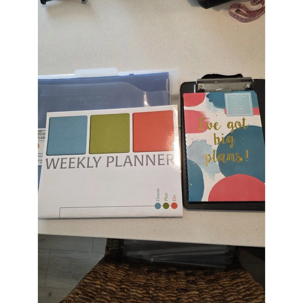 Weekly Planner Home Office Mini Bundle– Undated Mini Clip Board